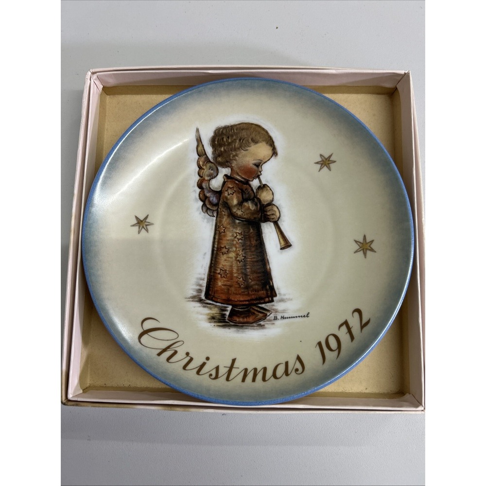 Vintage 1972 Christmas Plates by‎ Schmidt Brothers Original Box